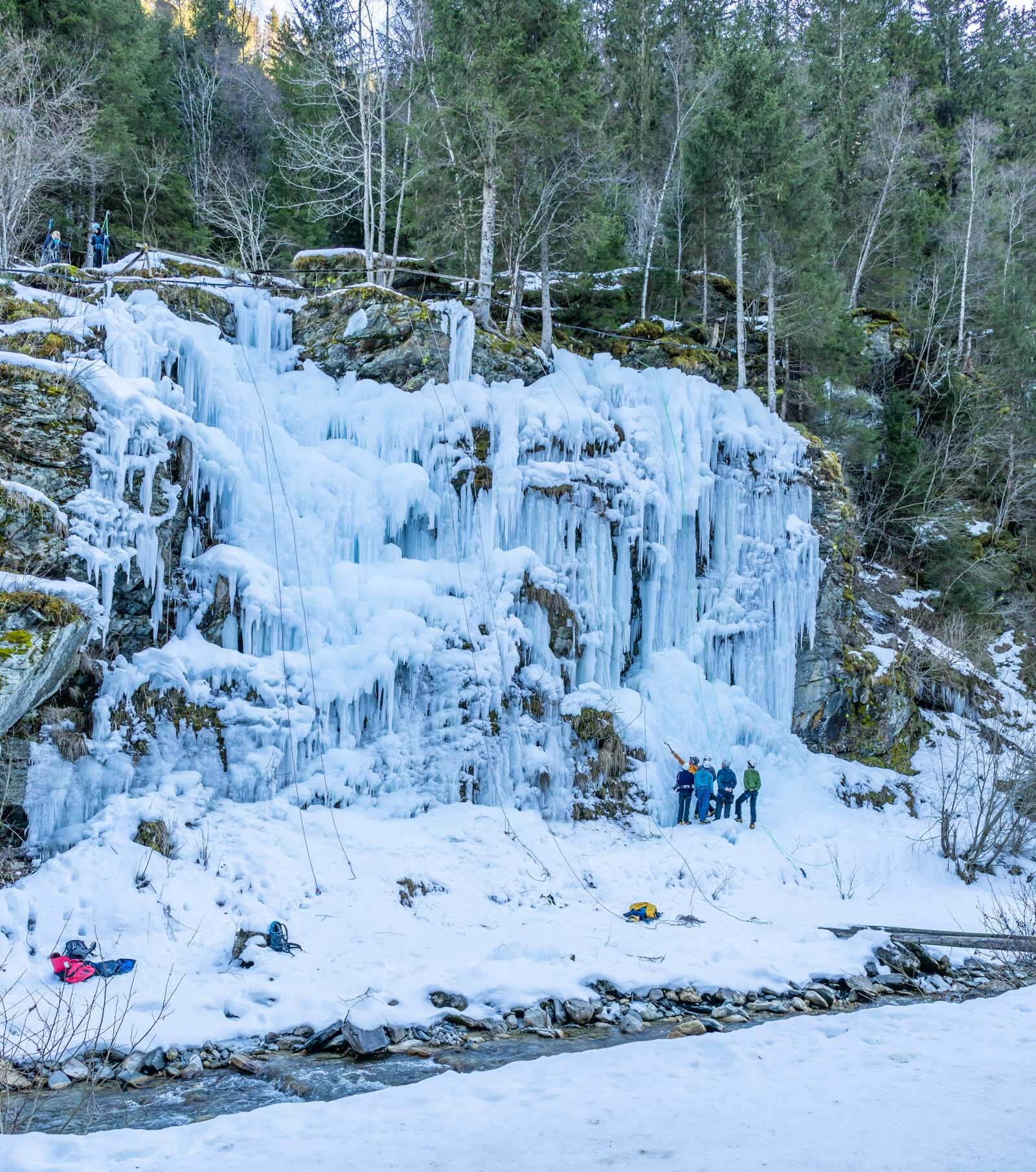 The ice wall out at the Gorge  